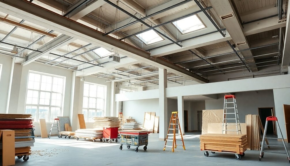 dalston office refurbishment phases