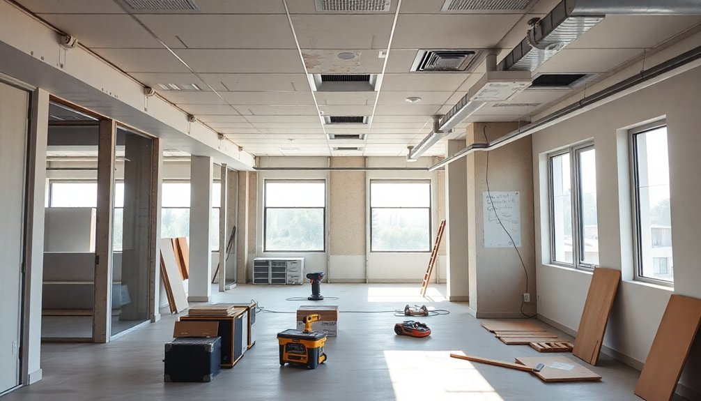 office refurbishment phases described