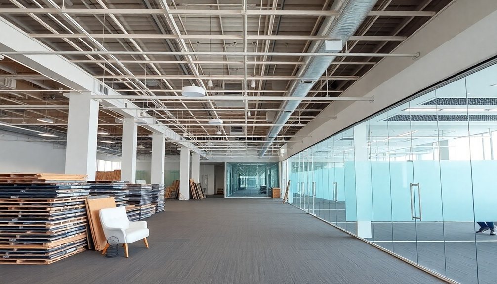 office refurbishment phases identified