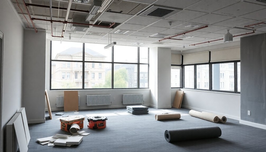 office refurbishment phases outlined