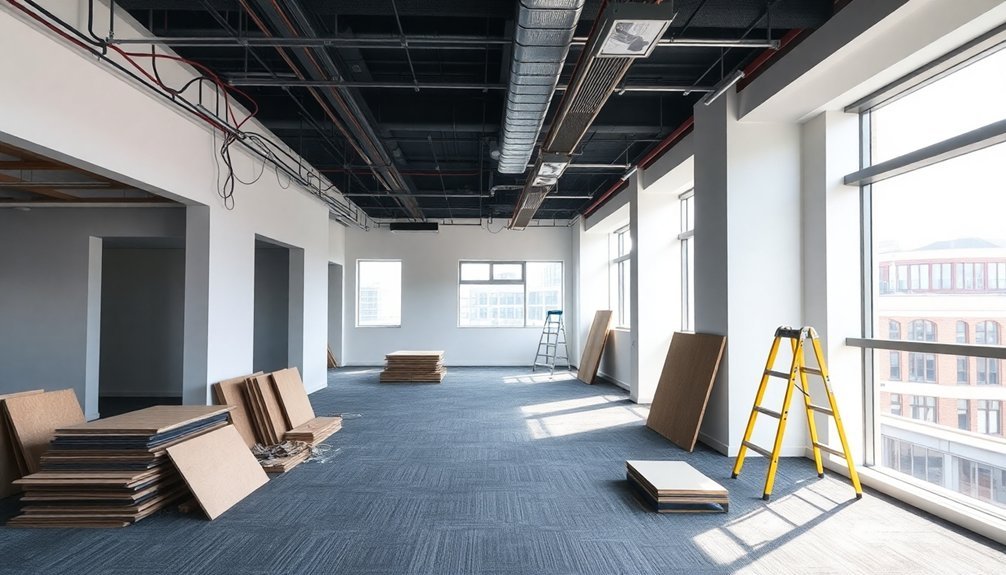 office refurbishment phases outlined