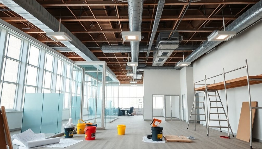 office refurbishment phases outlined