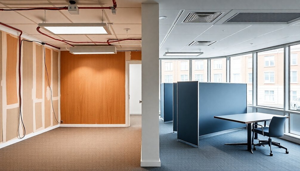 office refurbishment phases outlined