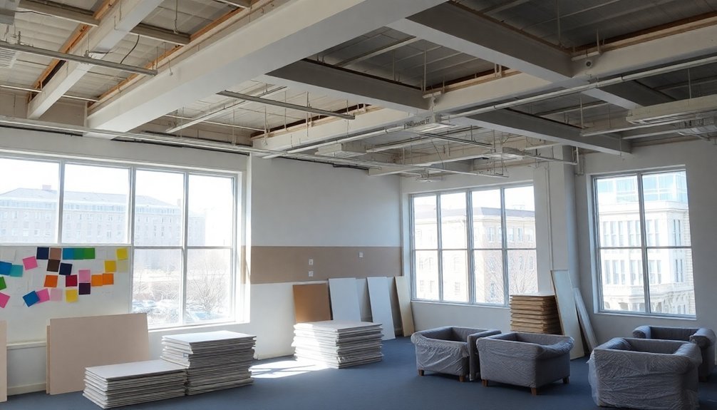 office refurbishment phases outlined