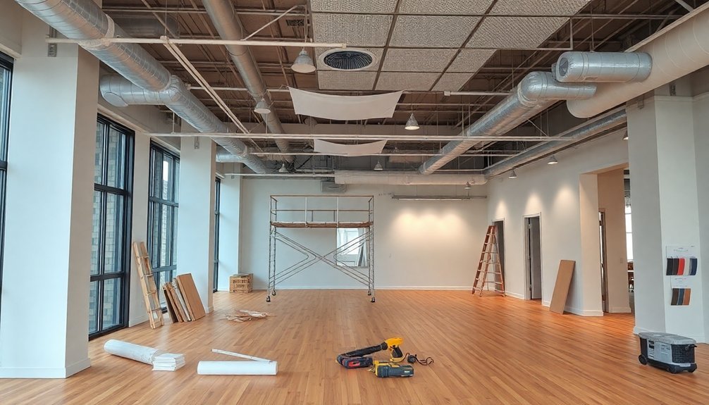 office refurbishment phases outlined