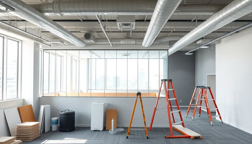 office refurbishment phases outlined