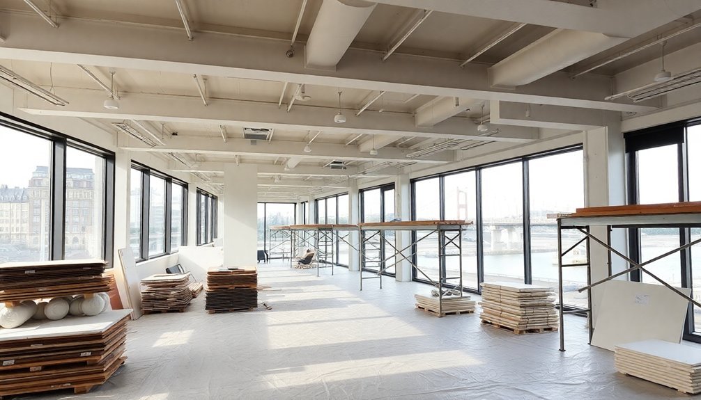 putney bridge office refurbishment phases